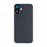 Vitre Arrière sans NFC, cadre d'appareil photo agrandi Noir Compatible pour Apple iPhone 16 Plus