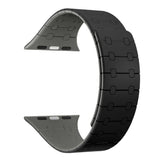 Bracelet magnétique en silicone Rixus pour Apple Watch 38 mm, 40 mm, 41 mm, noir et gris