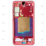 Cadre central rouge corail OEM pour Samsung Galaxy S25 S931B