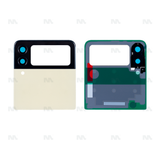 Vitre arrière supérieure avec lentille crème OEM pour Samsung Galaxy Z Flip3 F711B