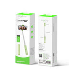 Perche à selfie mini intégrée Rixus RXSF30G Bluetooth verte