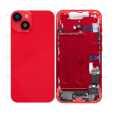 Boîtier pour Apple iPhone 14 avec petites pièces rouges OEM