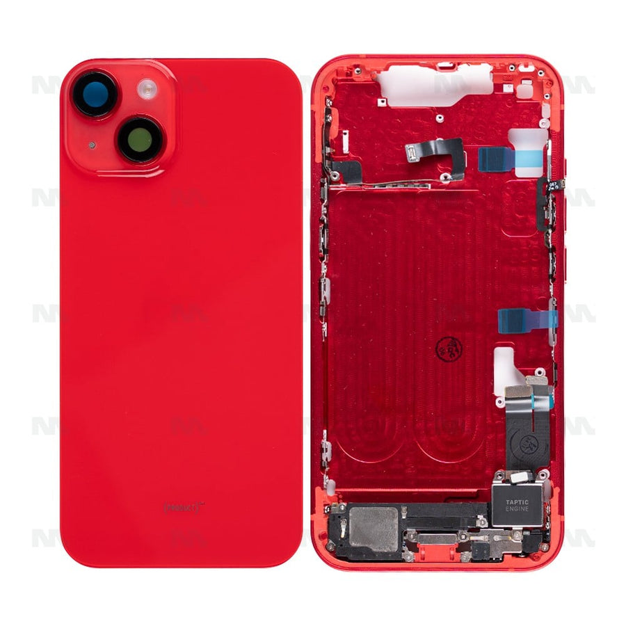 Boîtier pour Apple iPhone 14 avec petites pièces rouges OEM