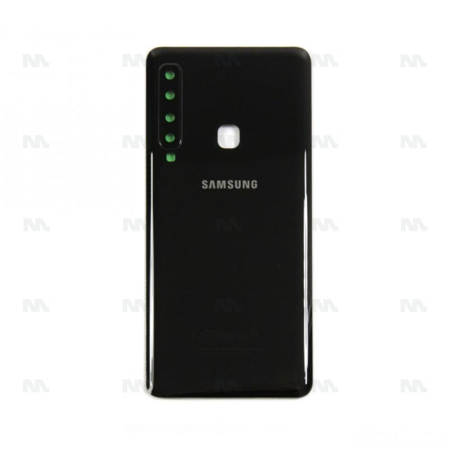 Vitre arrière pour Samsung Galaxy A9, A9s A920F (2018) avec objectif - Noir caviar - OEM
