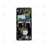 Chassis + Ecran Officiel Service Pack + Vitre pour Samsung Galaxy S21 Ultra 5G G998B - Phantom Black