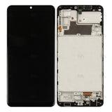 Chassis + Ecran Officiel Service Pack + Vitre pour Samsung Galaxy M32 M325F - Noir