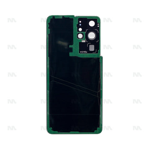 Vitre arrière pour Samsung Galaxy S21 Ultra 5G G998B avec objectif Phantom Navy OEM