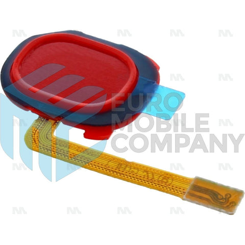 Capteur d'empreintes digitales pour Samsung Galaxy A20e A202F - Flex - Rouge - OEM