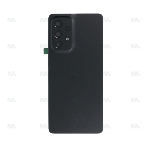 Vitre arrière pour Samsung Galaxy A53 5G A536B avec objectif, noir génial, OEM