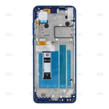 Chassis + Ecran LCD + Vitre pour Motorola One Vision (5D68C14352) (XT1970-1) - Sapphire Blue