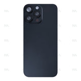 Vitre Arrière avec NFC, cadre d'appareil photo agrandi pour Apple iPhone 16 Pro Max - Titane noir reconditionné