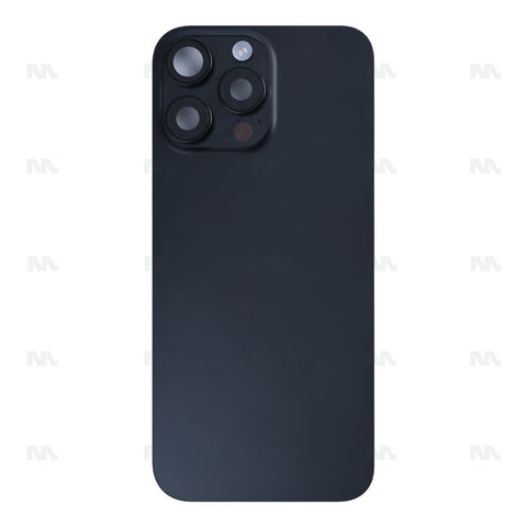 Vitre Arrière avec NFC, cadre d'appareil photo agrandi pour Apple iPhone 16 Pro Max - Titane noir reconditionné