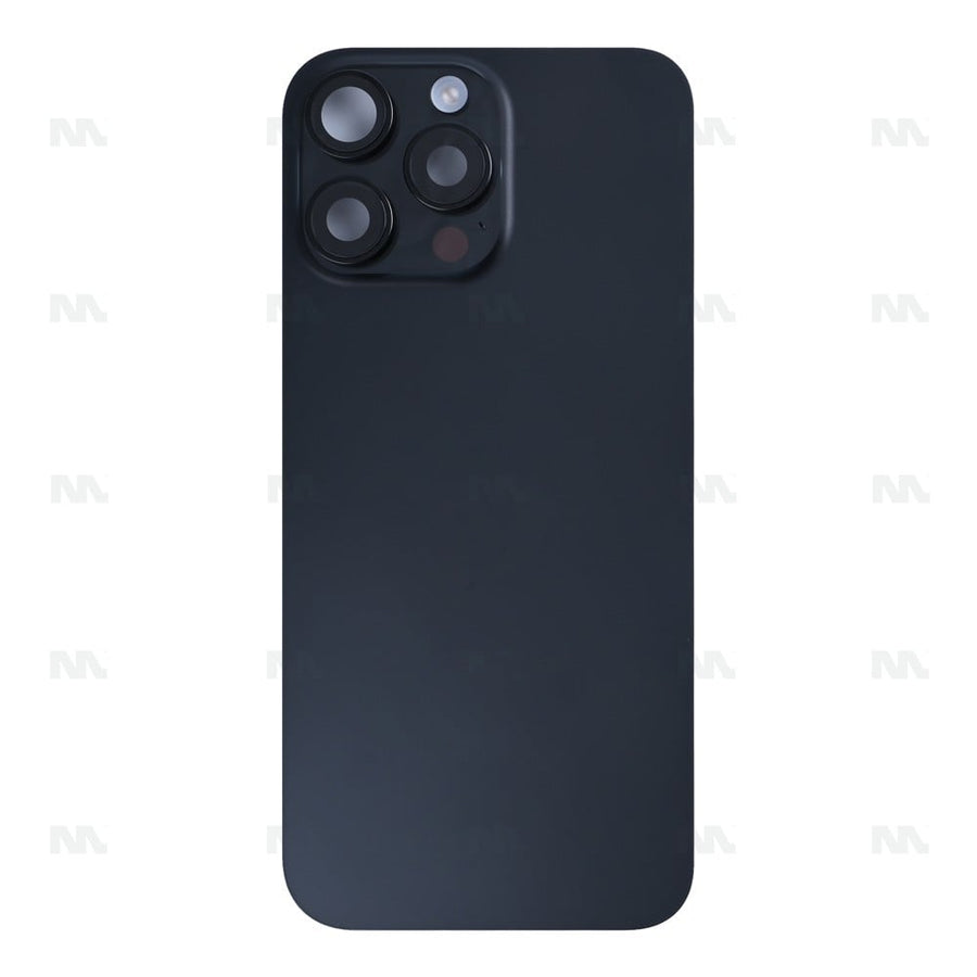 Vitre Arrière avec NFC, cadre d'appareil photo agrandi pour Apple iPhone 16 Pro Max - Titane noir reconditionné