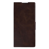 Étui portefeuille Rixus avec porte-stylo pour Samsung Galaxy Z Fold 7 marron