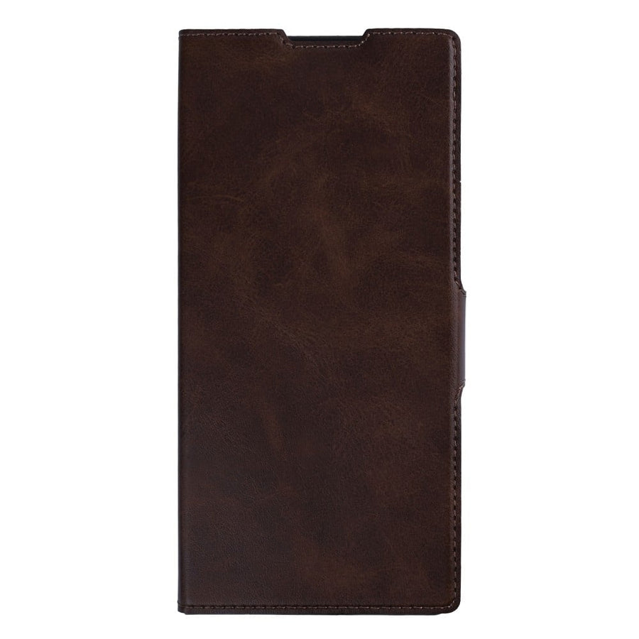 Étui portefeuille Rixus avec porte-stylo pour Samsung Galaxy Z Fold 7 marron