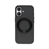 Coque Rixus SnapGrip 360 avec Anneau Support pour Apple iPhone 16 - Noir