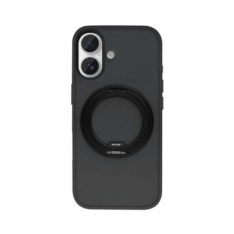 Coque Rixus SnapGrip 360 avec Anneau Support pour Apple iPhone 16 - Noir