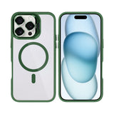 Étui Rixus Classic 03 avec MagSafe pour Apple iPhone 16 Pro Max vert foncé