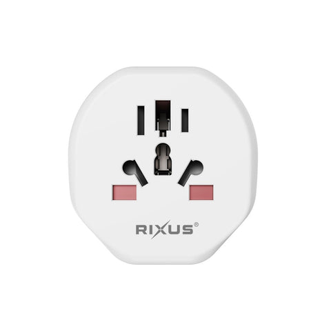 Adaptateur secteur Rixus RXHC27 pour l'UE, blanc