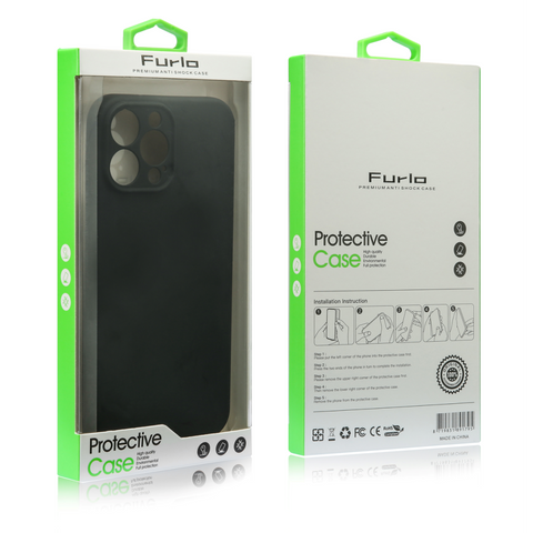 Étui de protection Furlo Slim en TPU pour iPhone 13 Mini - Noir