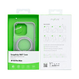 Coque Rixus SnapGrip 360 avec Anneau Support pour Apple iPhone 15 Pro Max - Blanc