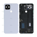Vitre arrière pour Google Pixel 4a 5G avec objectif, blanc clair, OEM