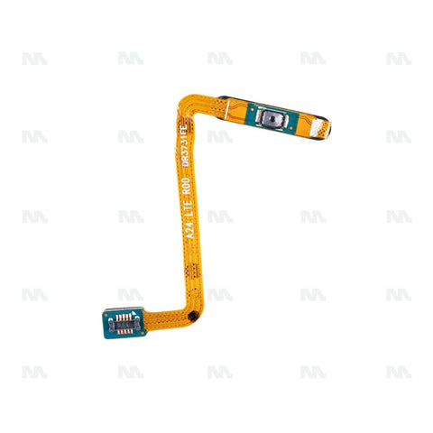 Capteur d'empreintes digitales et Nappe On/Off rouge foncé OEM pour Samsung Galaxy A24 4G A245F