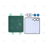 Kit de coques arrière rouge corail avec objectif Original pour Samsung Galaxy Z Flip7 F766B