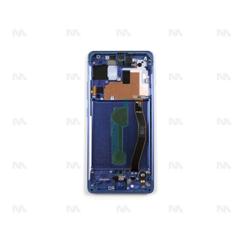 Chassis + Ecran Officiel Service Pack + Vitre pour Samsung Galaxy S10 Lite G770F - Prism Blue