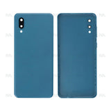Vitre arrière pour Samsung Galaxy A02 A022F avec objectif bleu OEM