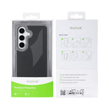 Coque Rixus Mag Carbon Compatible MagSafe pour Samsung Galaxy S26 - Gris Titane