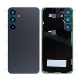 Vitre arrière pour Samsung Galaxy S24 Plus S926B avec lentille, noir onyx, OEM