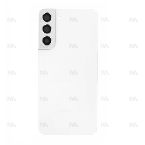 Vitre arrière pour Samsung Galaxy S22 Plus S906B avec objectif Phantom White Original