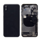 Boîtier pour Apple iPhone X avec petites pièces, noir, OEM