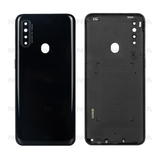 Vitre arrière pour Oppo A31 avec objectif - Noir mystère - OEM