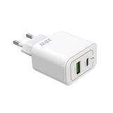 Adaptateur secteur Rixus RXHC20 USB-C, USB-A 20 W blanc