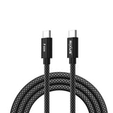 Câble Flexible USB-C 60W 1m Rixus RXUC10A - Noir