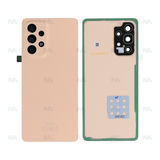 Vitre arrière pour Samsung Galaxy A53 5G A536B avec objectif Awesome Peach OEM