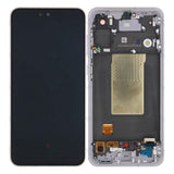 Chassis + Ecran Officiel Service Pack + Vitre pour Samsung Galaxy A56 A566B GH82-36829D - Rose