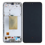 Chassis + Ecran Officiel Service Pack + Vitre pour Samsung Galaxy S24 FE S721B - Argent