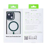Étui Rixus Classic 04 avec MagSafe pour Apple iPhone 15 Plus vert foncé