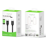 Câble Flexible USB-C 60W 1m Rixus RXUC10A - Noir