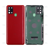 Vitre arrière pour Samsung Galaxy A21s A217F avec objectif rouge OEM