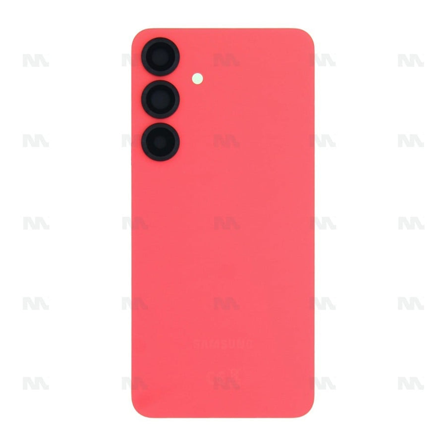 Vitre arrière pour Samsung Galaxy S25 Plus S936B avec objectif rouge corail Original