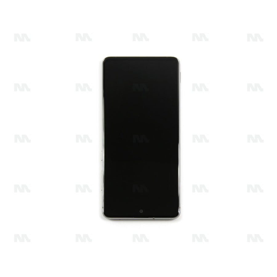 Chassis + Ecran Officiel Service Pack + Vitre pour Samsung Galaxy Note 10 Lite N770F / DS Aura - Glow Silver