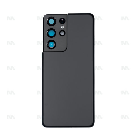 Vitre arrière pour Samsung Galaxy S21 Ultra 5G G998B avec objectif Phantom Black OEM