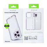 Étui antichoc Rixus Armor-X avec MagSafe pour Apple iPhone 15 Pro transparent
