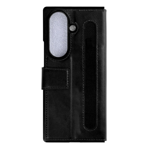 Étui portefeuille Rixus avec porte-stylo pour Samsung Galaxy Z Fold 7 noir