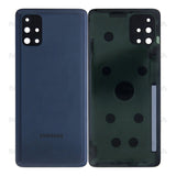 Vitre arrière pour Samsung Galaxy M51 M515F avec objectif – Noir céleste – OEM