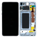 Chassis + Ecran Officiel Service Pack + Vitre pour Samsung Galaxy S10e G970F - Prism White